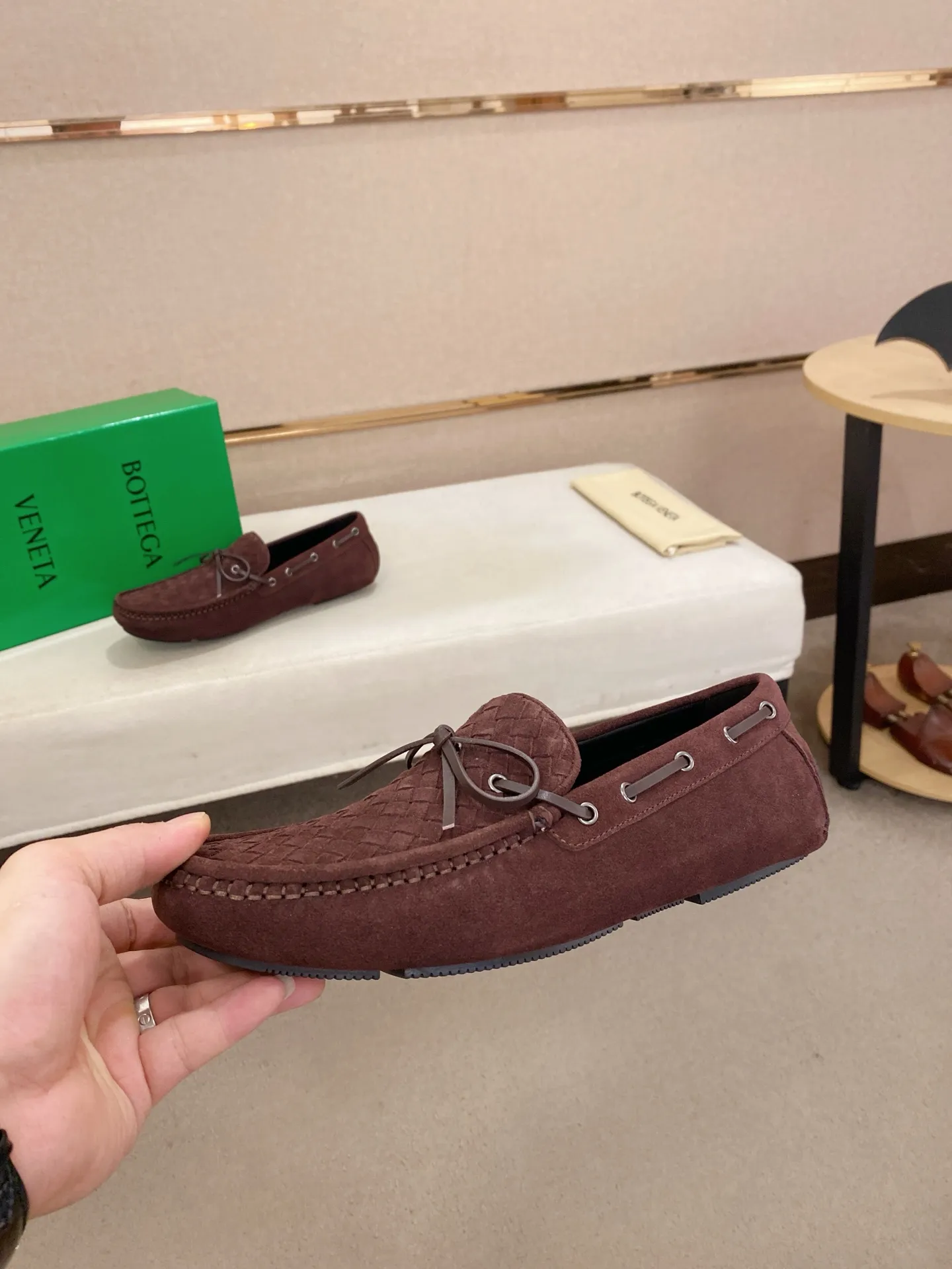 Men's shoes 💰 400💰 (Niu Li + Niu Pad) [BV] latest hot style‼ ️Casual men's shoes, uppers imported deer pattern first-layer cowhide ➕Full imported cowhide lining✔️Exquisite workmanship, excellent foot feel, special rubber soles✔️, cool and fashionable, the latest fashion, fashionable outsole, hurry up. Code number: 38-44 (can be customized to 37.45, non-refundable)
